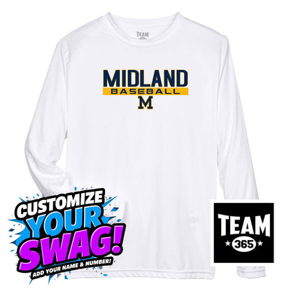Team 365 Youth & Men's Zone Performance Long-Sleeve T-Shirt - Midland Baseball