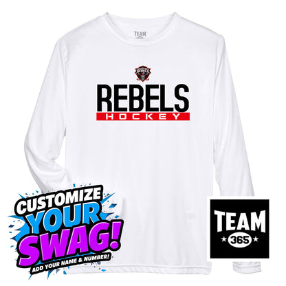 Team 365 Youth & Men's Zone Performance Long-Sleeve T-Shirt - Casco Bay Rebels Hockey