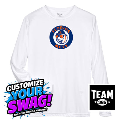 Team 365 Youth & Men's Zone Performance Long-Sleeve T-Shirt - Florida Mets Baseball