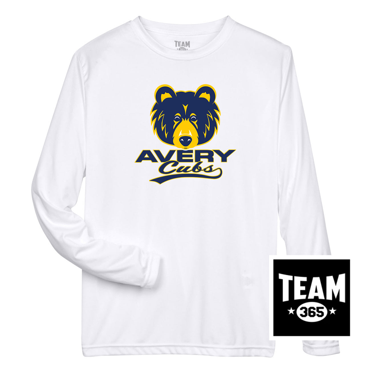 Team 365 TT11L Men's Zone Performance Long-Sleeve T-Shirt - Avery Cubs