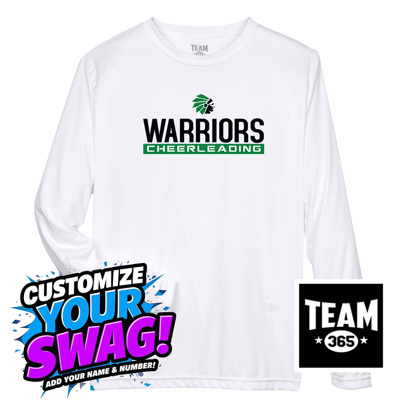 Team 365 Youth & Men's Zone Performance Long-Sleeve T-Shirt - Hopatcong Warriors Cheer