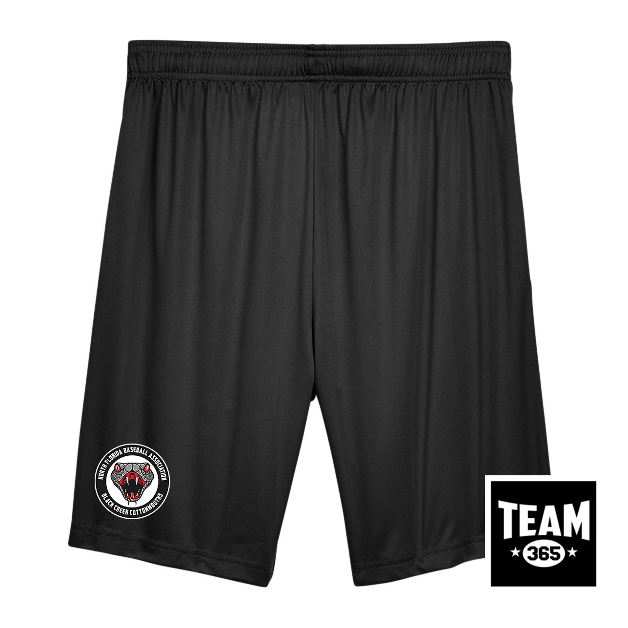 Team 365 Youth & Men's Zone Performance Short - Black Creek Cottonmouths