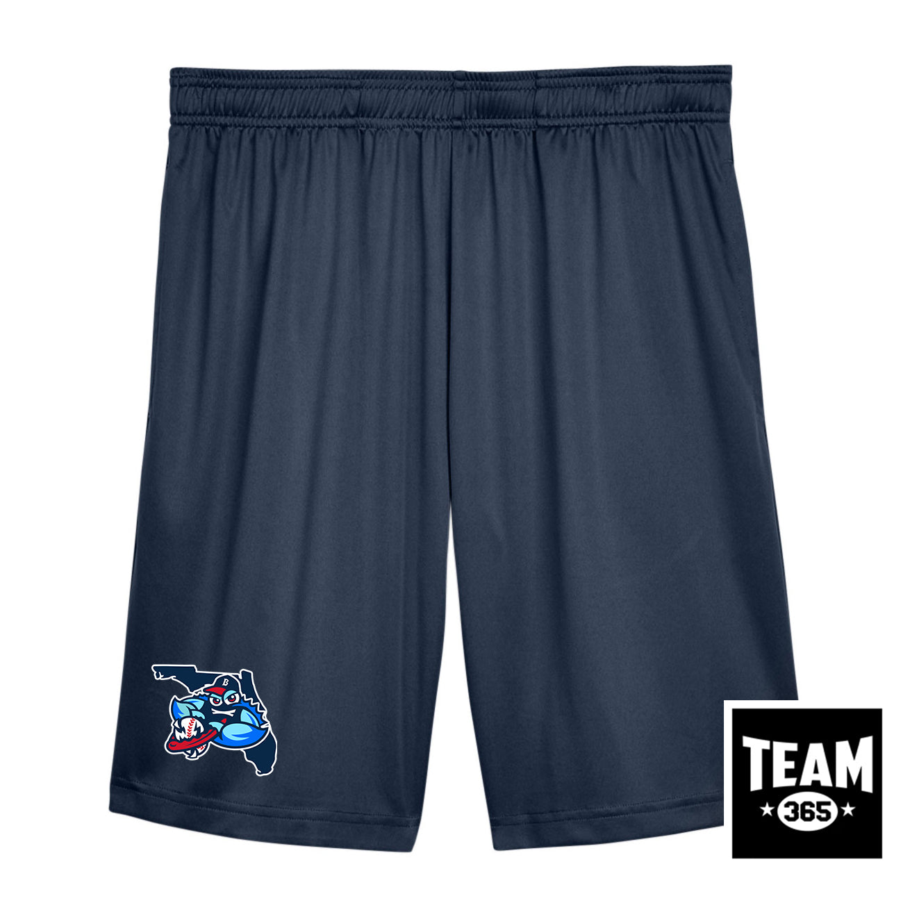 Team 365 Youth & Men's Zone Performance Short - FCA Blueclaws Baseball