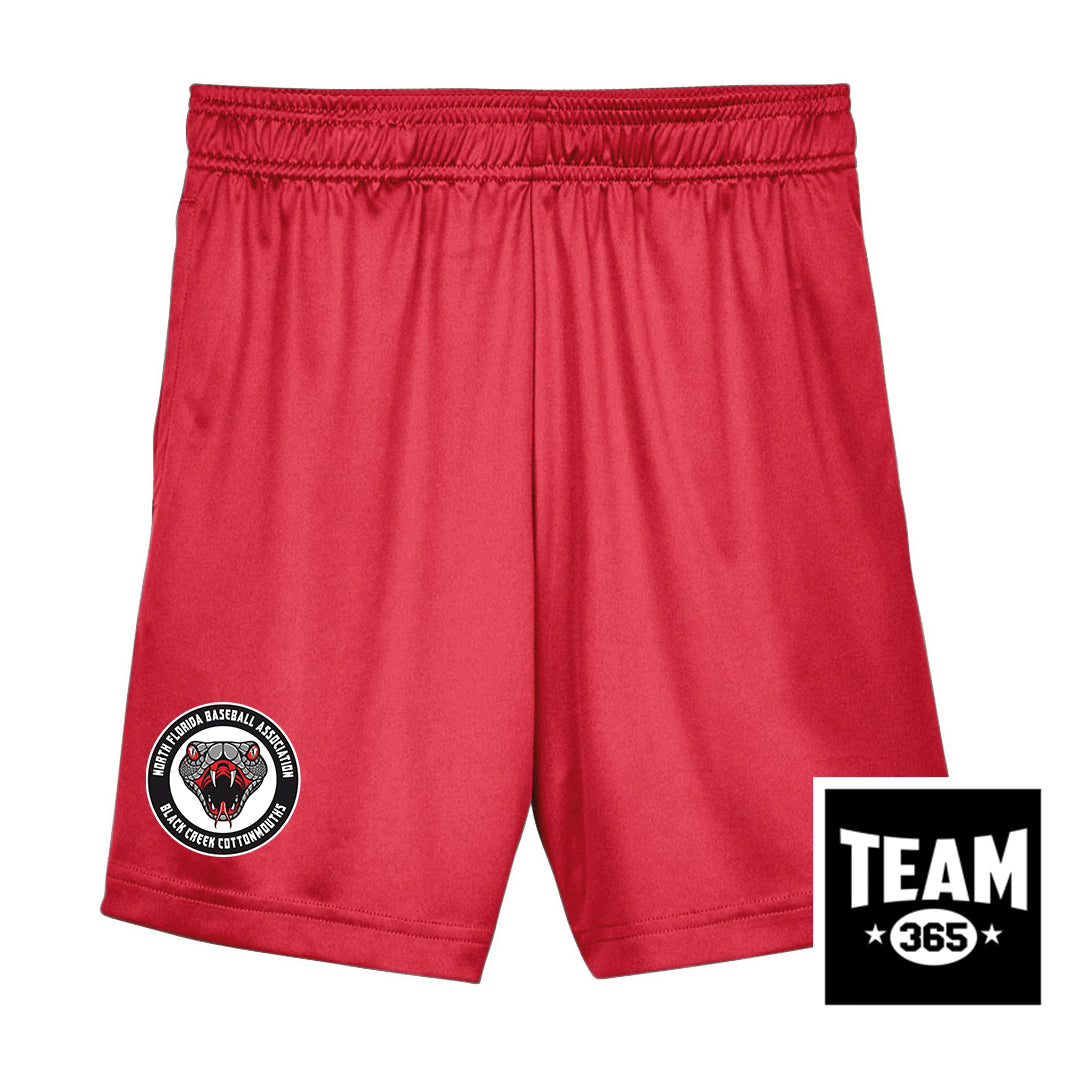 Team 365 Youth & Men's Zone Performance Short - Black Creek Cottonmouths