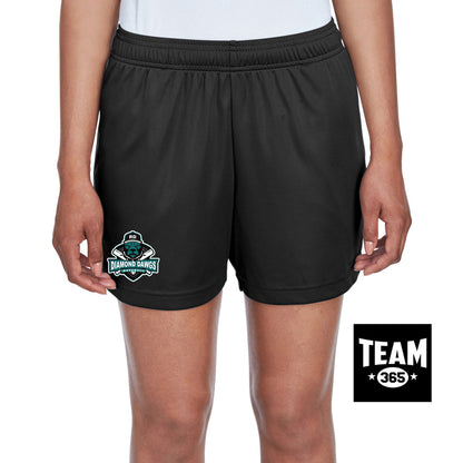 Team 365 TT11SHW Women's Zone Performance Short - Diamond Dawgs Baseball