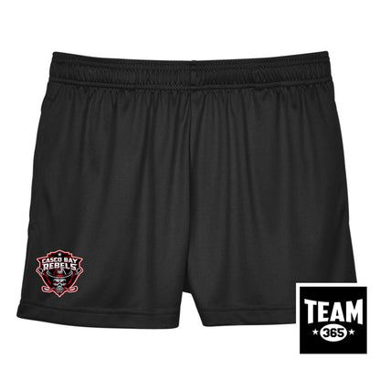 Team 365 TT11SHW Women's Zone Performance Short - Casco Bay Rebels Hockey