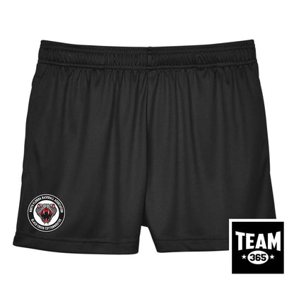 Team 365 TT11SHW Women's Zone Performance Short - Black Creek Cottonmouths