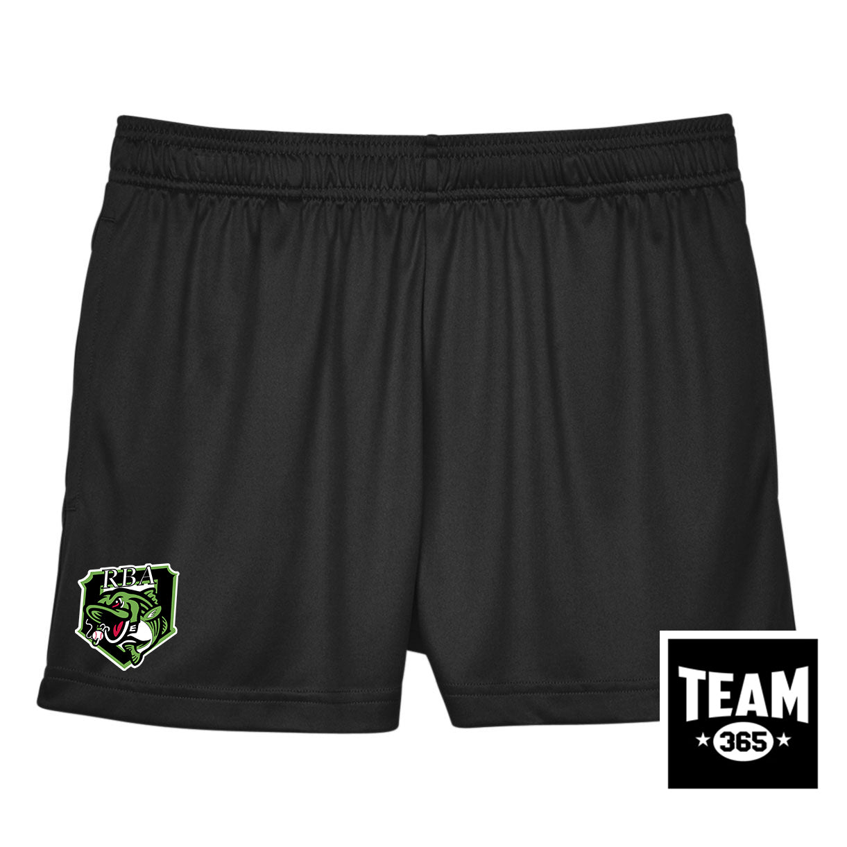 Team 365 TT11SHW Women's Zone Performance Short - RBA Stripers Baseball