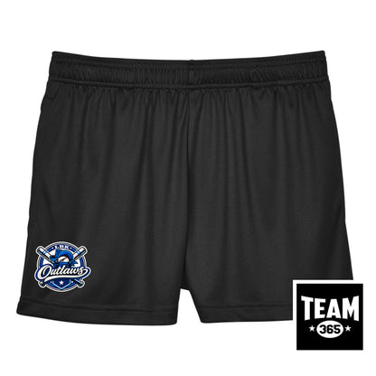 Team 365 TT11SHW Women's Zone Performance Short - LBK Outlaws Baseball