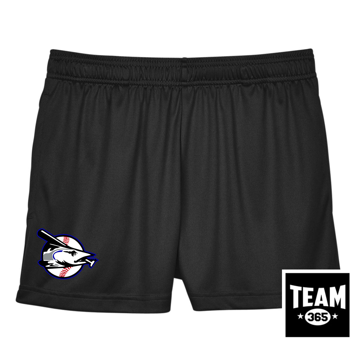 Team 365 TT11SHW Women's Zone Performance Short - Jax Beach Baseball