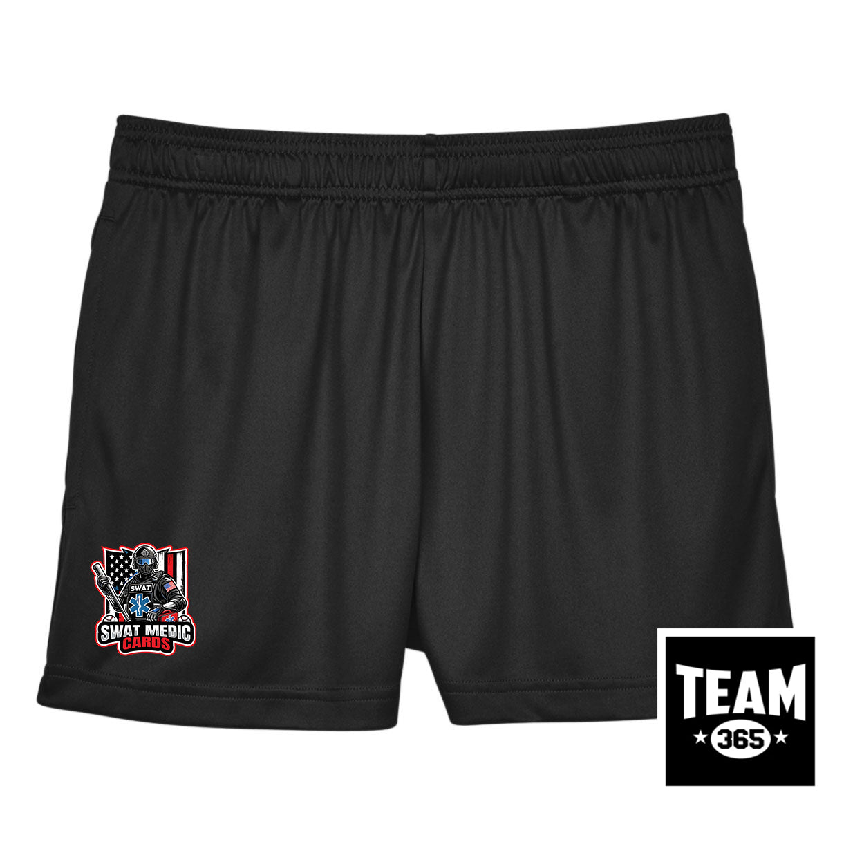 Team 365 TT11SHW Women's Zone Performance Short - Swat Medic Cards