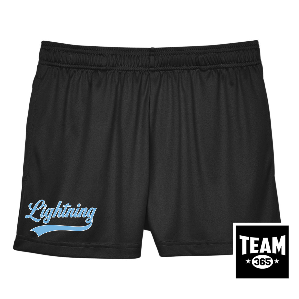 Team 365 TT11SHW Women's Zone Performance Short - Lightning Baseball