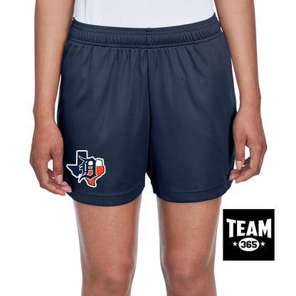 Team 365 TT11SHW Women's Zone Performance Short - Dallas Tigers Baseball