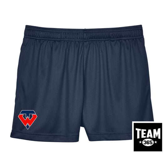 Team 365 TT11SHW Women's Zone Performance Short - Tampa Warriors Baseball