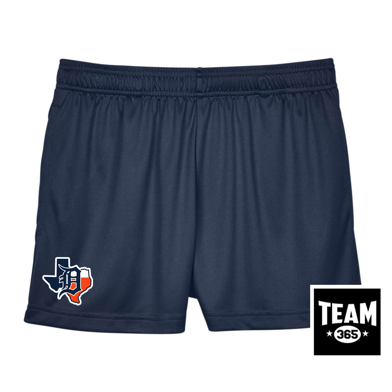 Team 365 TT11SHW Women's Zone Performance Short - Dallas Tigers Baseball