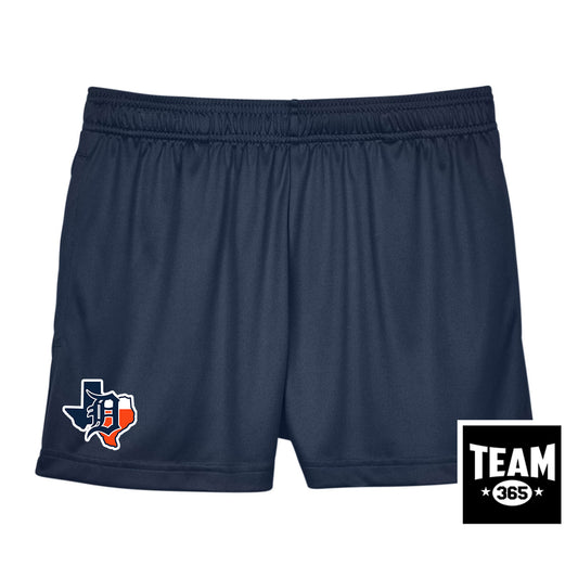Team 365 TT11SHW Women's Zone Performance Short - Dallas Tigers Baseball
