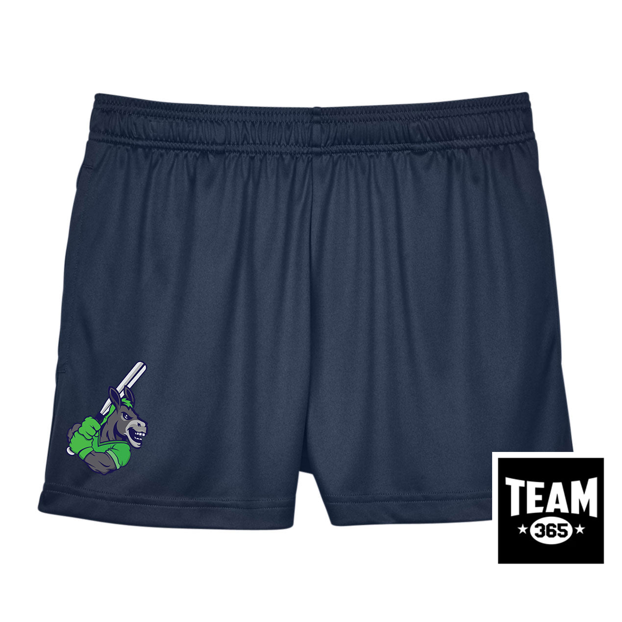 Team 365 TT11SHW Women's Zone Performance Short - OBP Swamp Donkeys