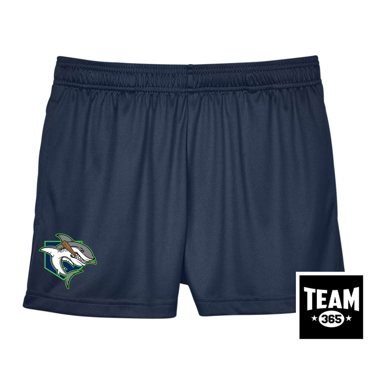 Team 365 TT11SHW Women's Zone Performance Short - OBP Land Sharks
