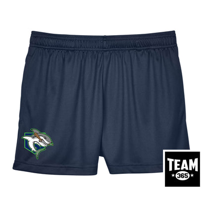 Team 365 TT11SHW Women's Zone Performance Short - OBP Land Sharks