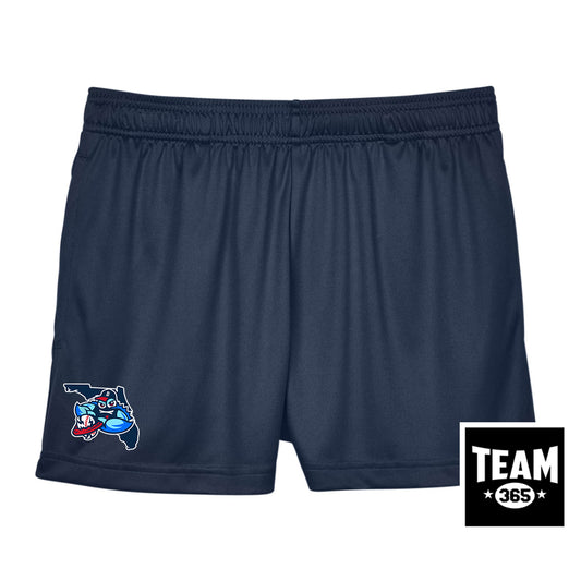 Team 365 TT11SHW Women's Zone Performance Short - FCA Blueclaws Baseball