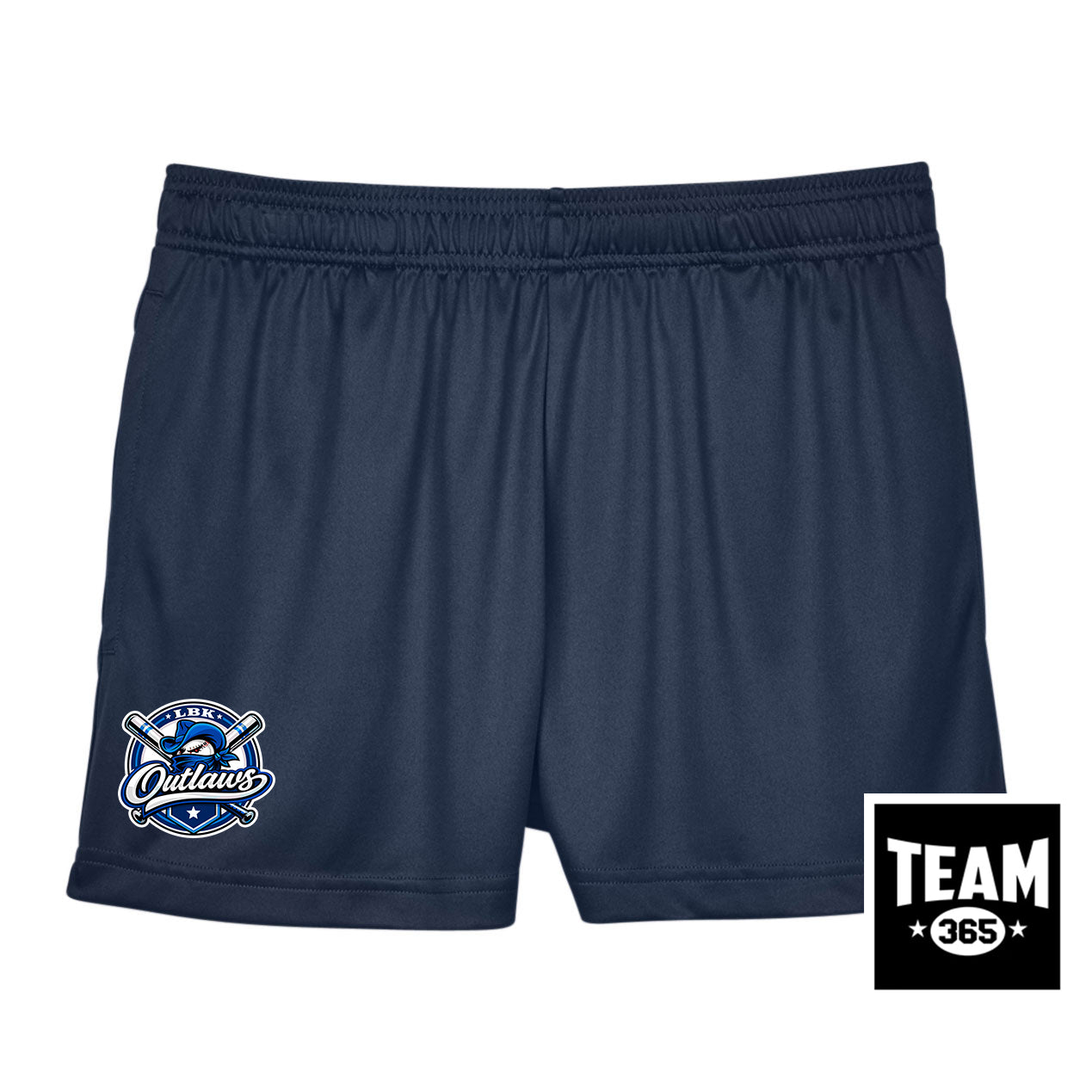 Team 365 TT11SHW Women's Zone Performance Short - LBK Outlaws Baseball