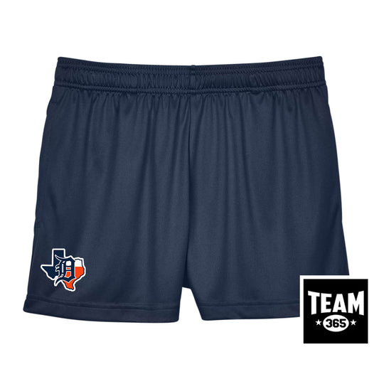 Team 365 TT11SHW Women's Zone Performance Short - Dallas Tigers Baseball