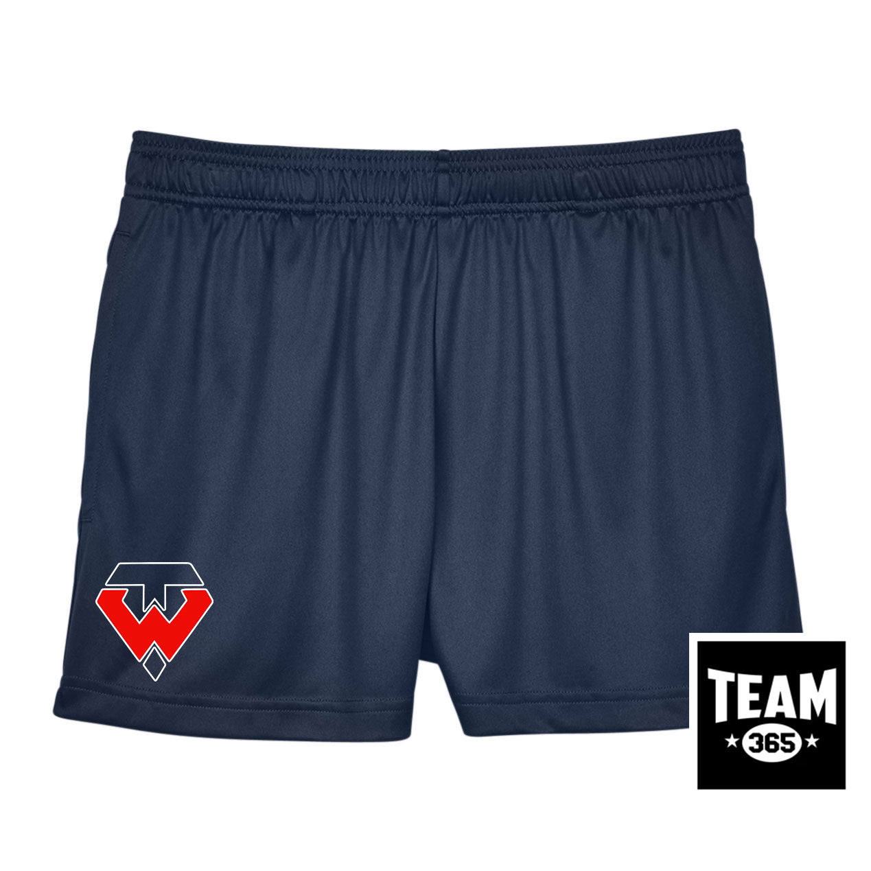 Team 365 TT11SHW Women's Zone Performance Short - Tampa Warriors Baseball