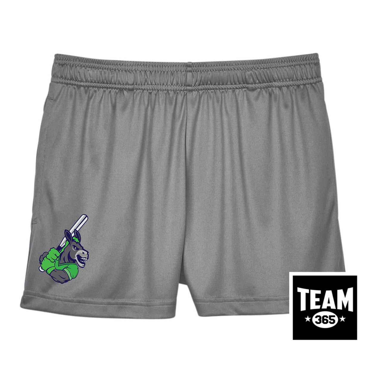 Team 365 TT11SHW Women's Zone Performance Short - OBP Swamp Donkeys