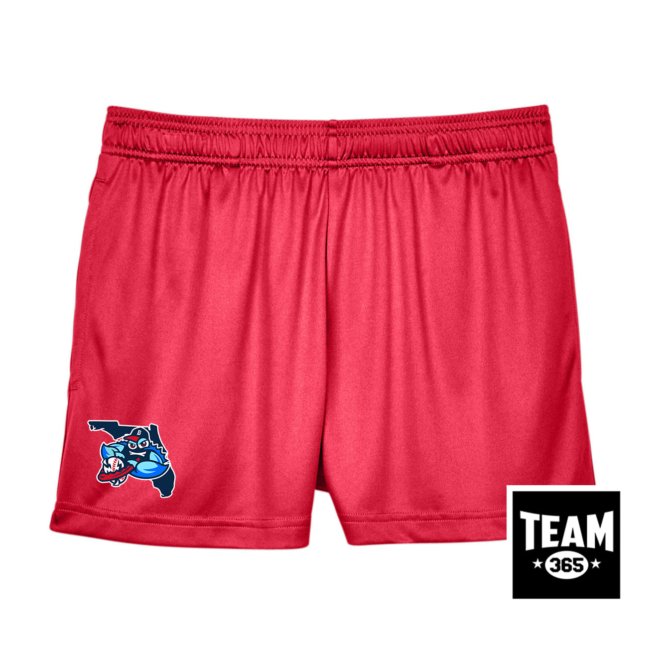 Team 365 TT11SHW Women's Zone Performance Short - FCA Blueclaws Baseball