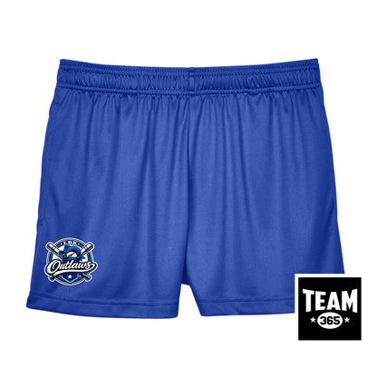 Team 365 TT11SHW Women's Zone Performance Short - LBK Outlaws Baseball