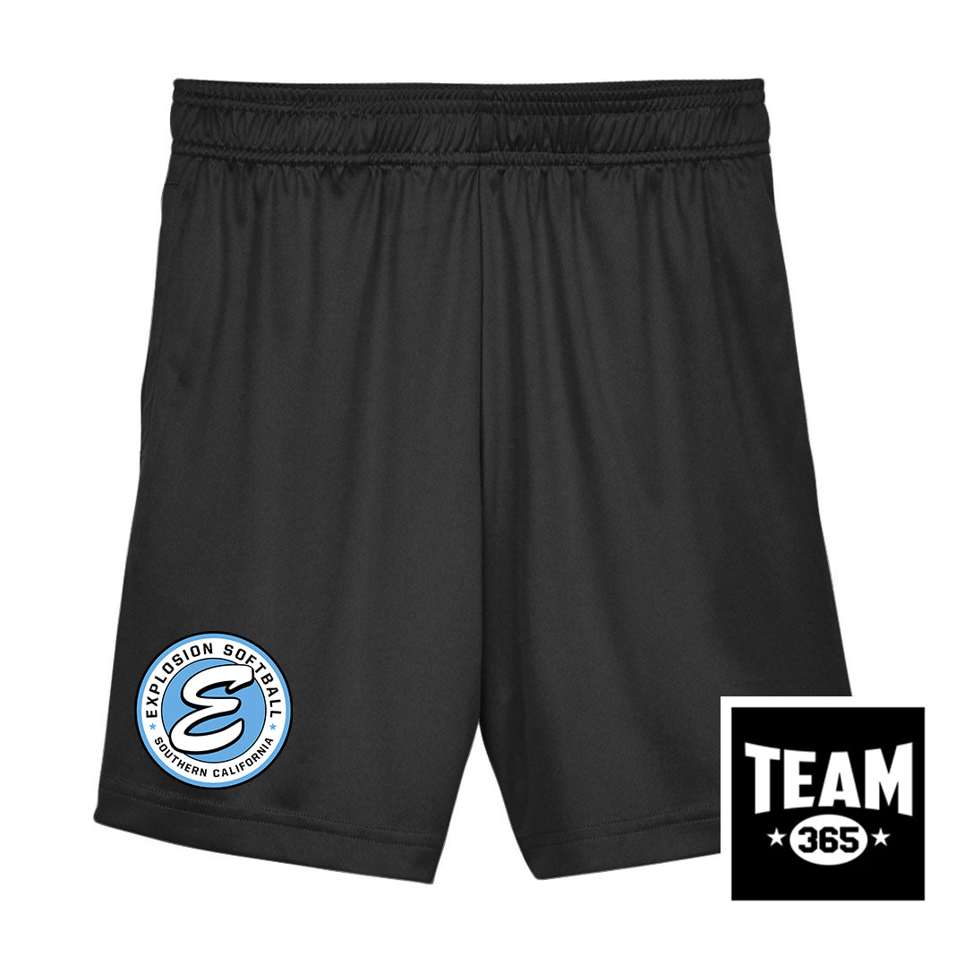 Team 365 TT11SHY Youth Zone Performance Short - Explosion Softball