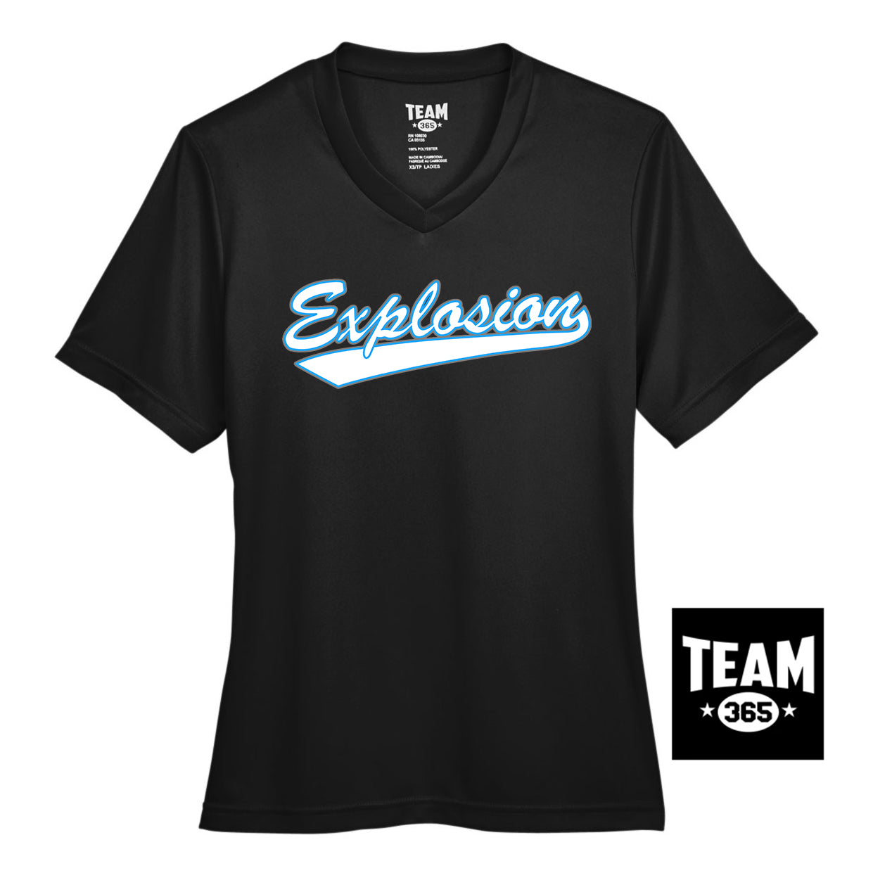 Team 365 TT11W Women's Zone Performance T-Shirt - Explosion Softball