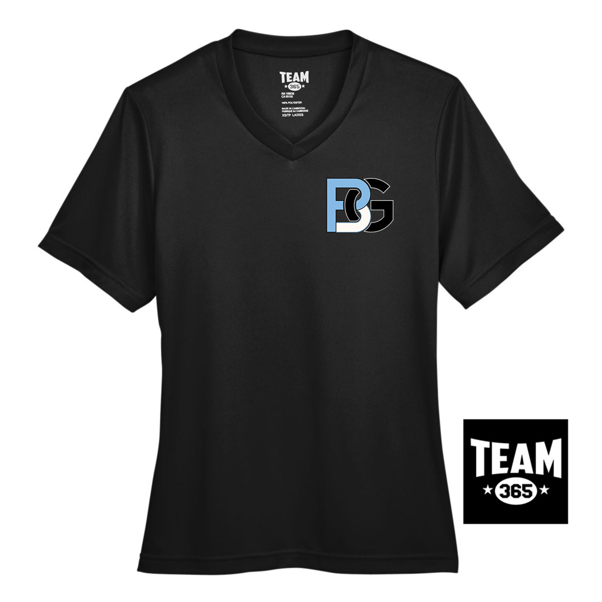 Team 365 TT11W Women's Zone Performance T-Shirt - Lightning Baseball