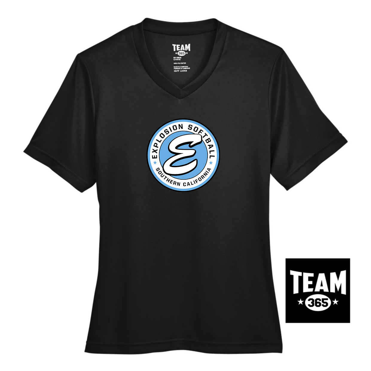 Team 365 TT11W Women's Zone Performance T-Shirt - Explosion Softball