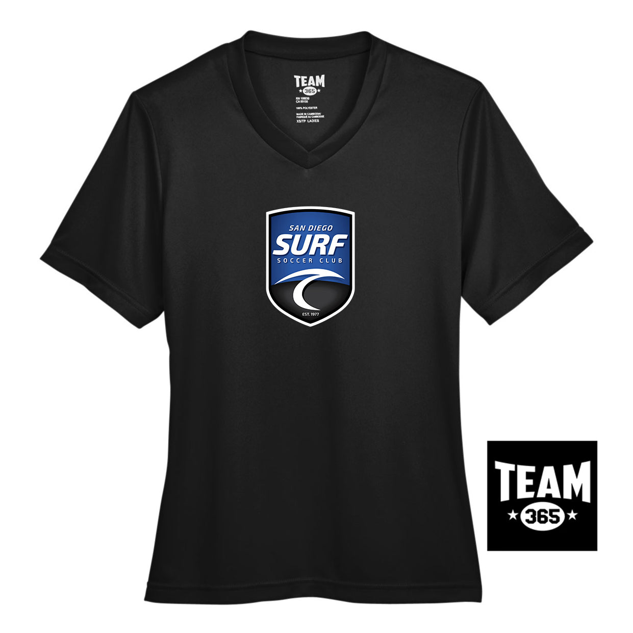 Team 365 TT11W Women's Zone Performance T-Shirt - San Diego Surf Soccer