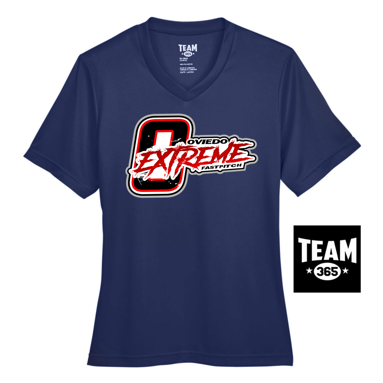 Team 365 TT11W Women's Zone Performance T-Shirt - Oviedo Extreme Softball