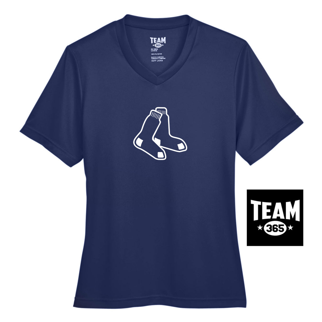Team 365 TT11W Women's Zone Performance T-Shirt - Blue Sox