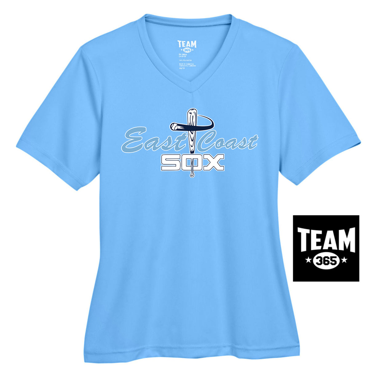 Team 365 TT11W Women's Zone Performance T-Shirt - East Coast Sox