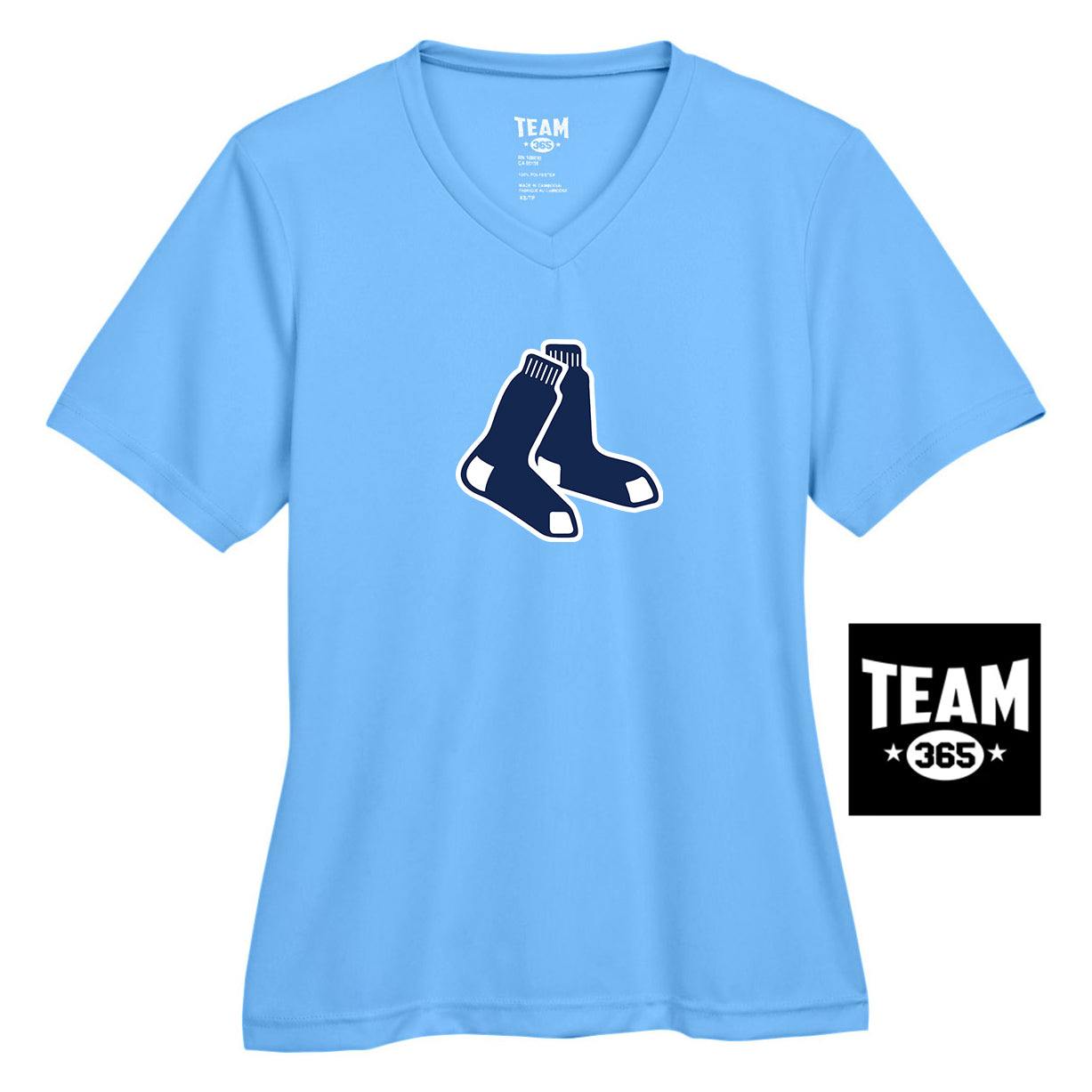 Team 365 TT11W Women's Zone Performance T-Shirt - Blue Sox
