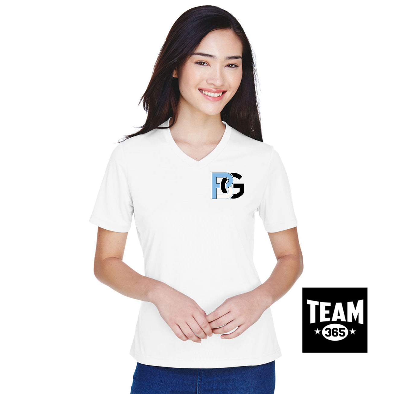 Team 365 TT11W Women's Zone Performance T-Shirt - Lightning Baseball