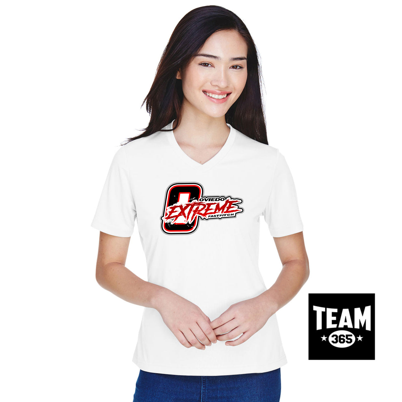 Team 365 TT11W Women's Zone Performance T-Shirt - Oviedo Extreme Softball