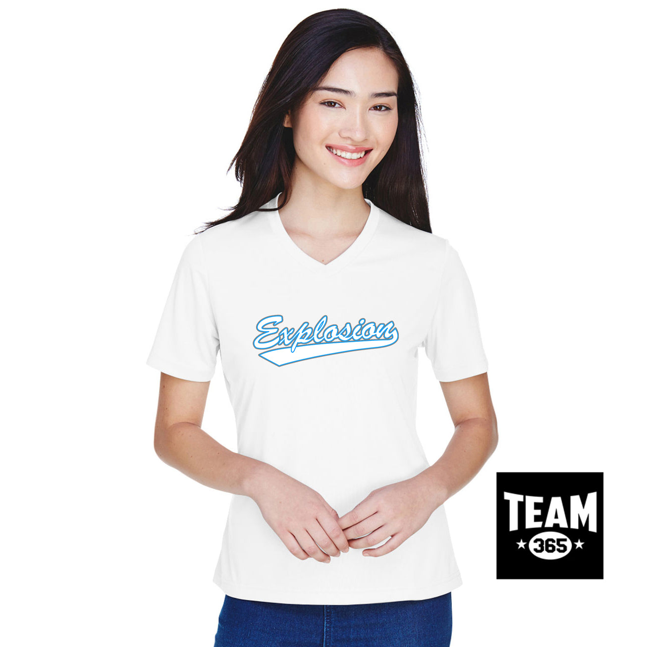 Team 365 TT11W Women's Zone Performance T-Shirt - Explosion Softball