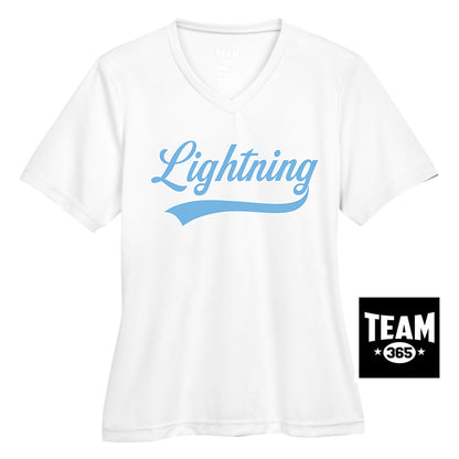Team 365 TT11W Women's Zone Performance T-Shirt - Lightning Baseball