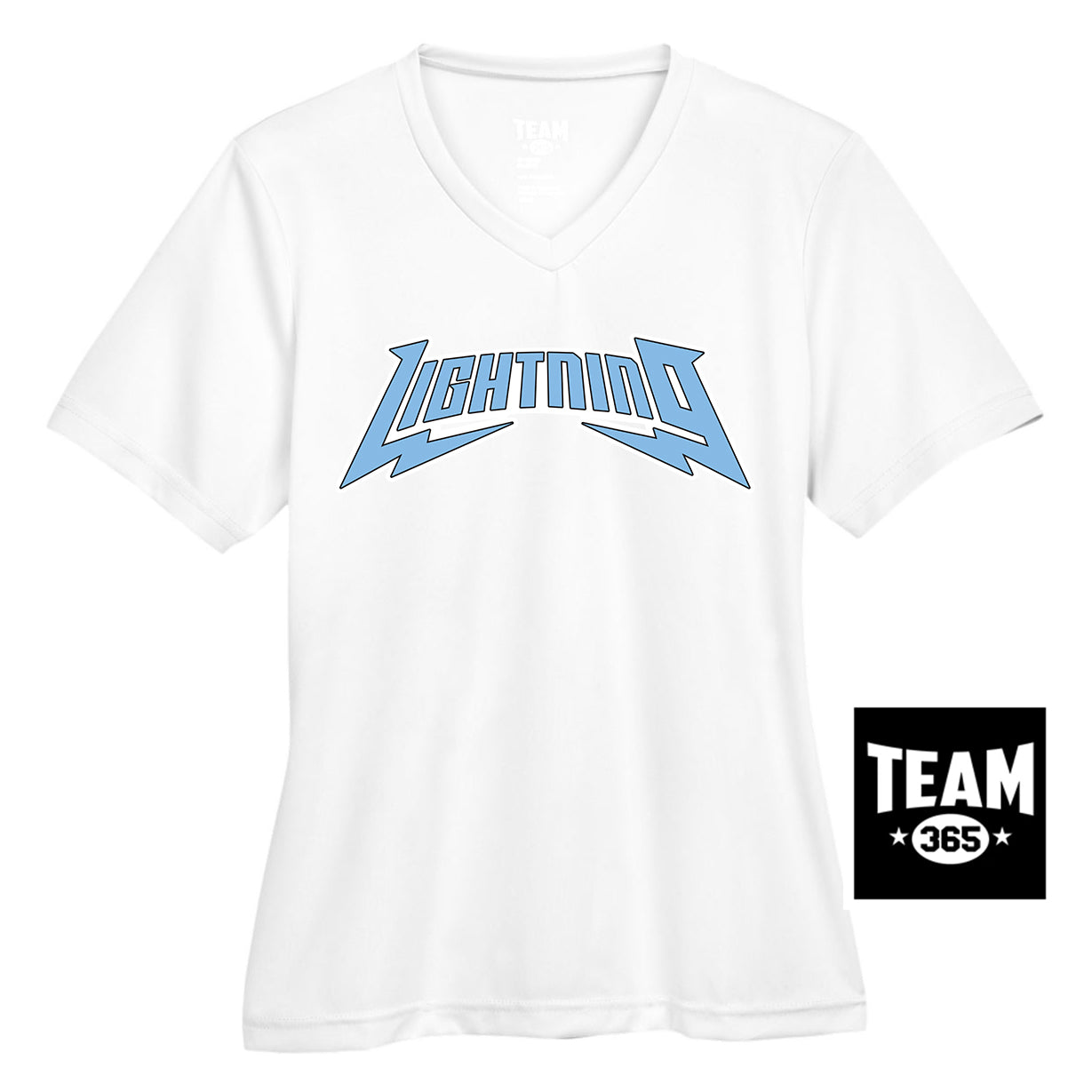 Team 365 TT11W Women's Zone Performance T-Shirt - Lightning Baseball