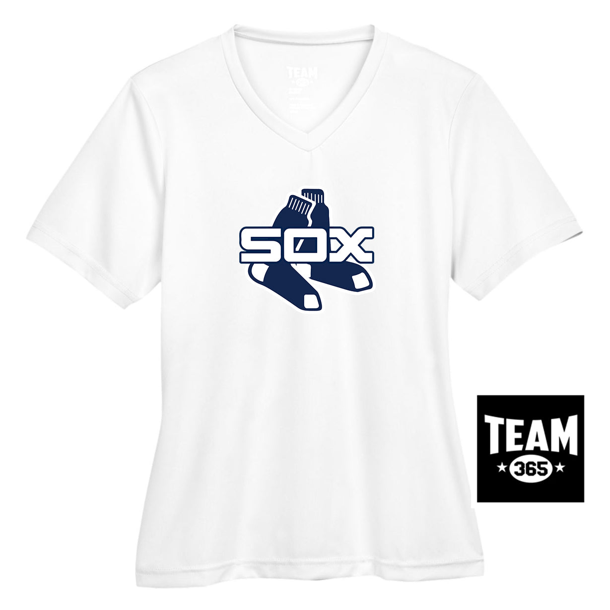 Team 365 TT11W Women's Zone Performance T-Shirt - Blue Sox