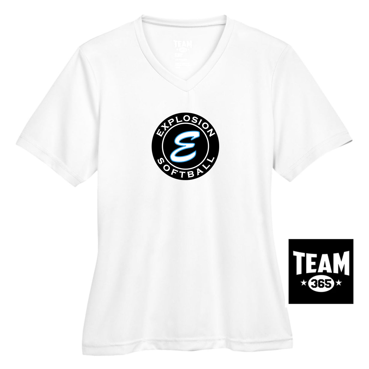 Team 365 TT11W Women's Zone Performance T-Shirt - Explosion Softball