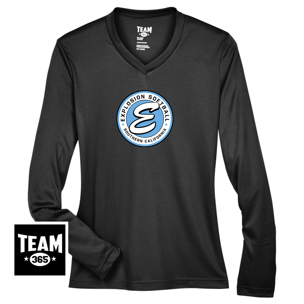 Team 365 TT11WL Women's Zone Performance Long-Sleeve T-Shirt - Explosion Softball