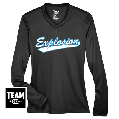 Team 365 TT11WL Women's Zone Performance Long-Sleeve T-Shirt - Explosion Softball