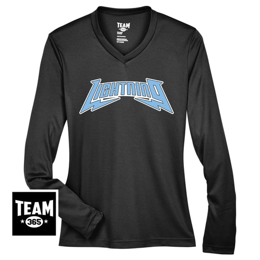Team 365 TT11WL Women's Zone Performance Long-Sleeve T-Shirt - Lightning Baseball