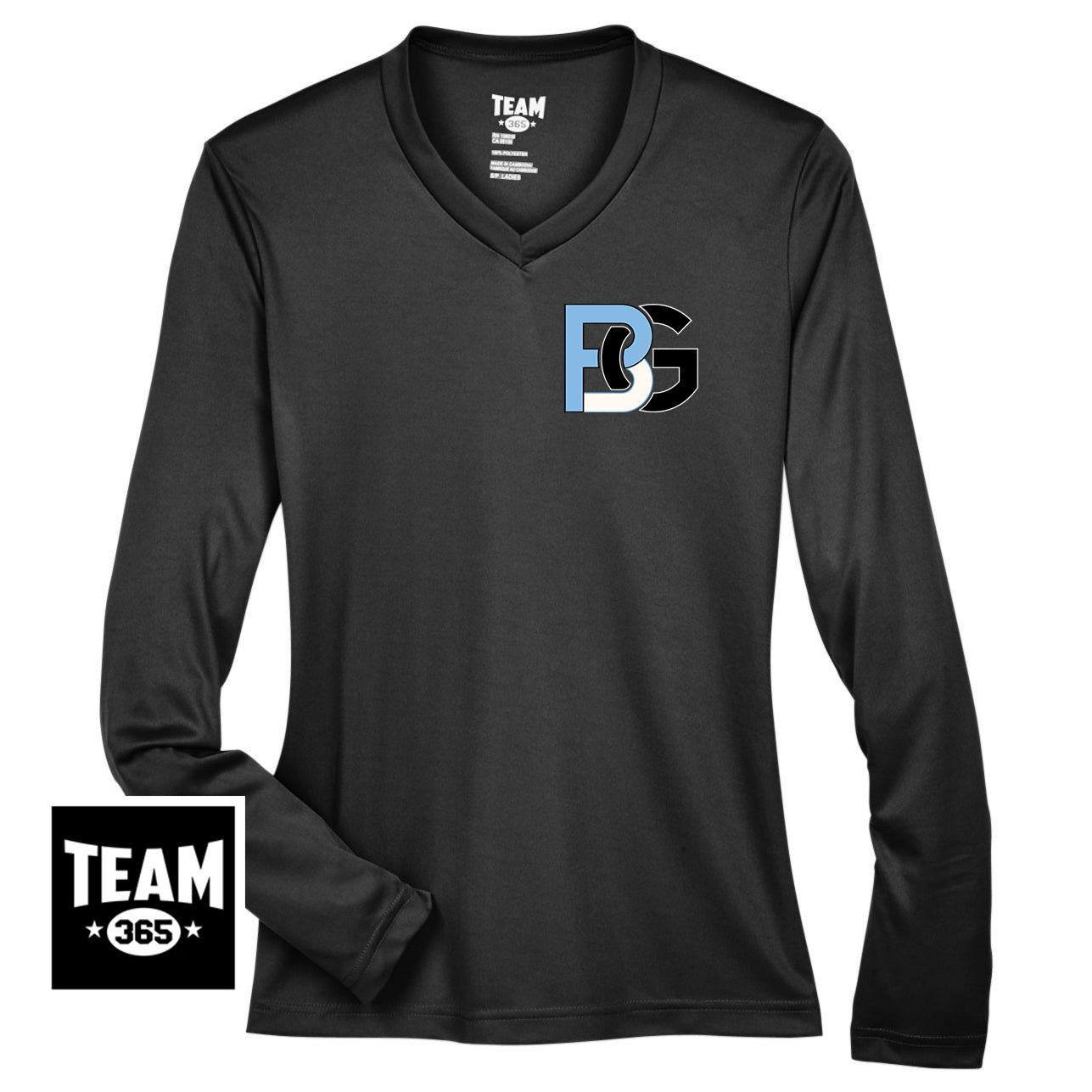 Team 365 TT11WL Women's Zone Performance Long-Sleeve T-Shirt - Lightning Baseball